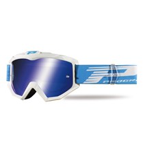 Glasses Progrip White (Blue Glass) Mirrored