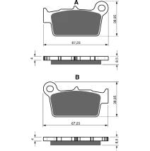 Brake plates Goldfren 346 AD