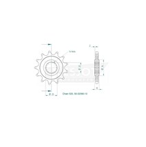 pinion esjot fits onTM 250/350 2T 13 teeth