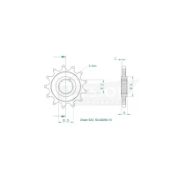 pinion esjot fits onTM 250/350 2T 13 teeth