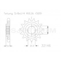pinion esjot fits onRMZ 450 13 teeth