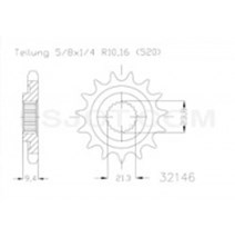 pinion esjot fits onRMZ 450 13 teeth