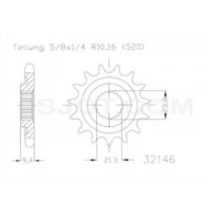 pinion esjot fits onRMZ 450 13 teeth
