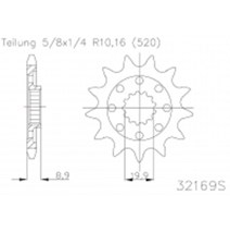 pinion esjot fits onRM 250 13 teeth