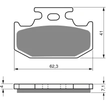 Brake plates Goldfren 317 AD