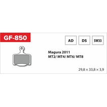 brake pads GF 850 ??SW MTB MAGURA (without spring, spring, cotter pins)