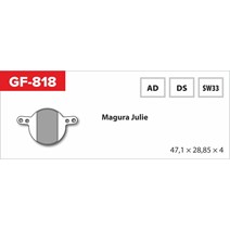 Brake Pads GF 818 Ad MTB Magura (no spring, spring, pens)