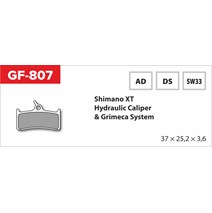 Brake Pads GF 807 Ad MTB Shimano (no spring, spring, pepper)