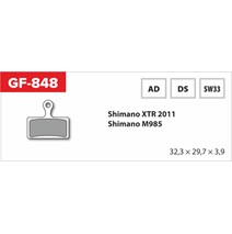 Brake Pads GF 848 AD MTB Shimano (no spring, spring, pepper)