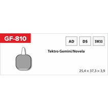 Brake Pads GF 810 Ad MTB Tektro (no spring, spring, leaks)