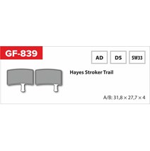 Brake Pads GF 839 Ad MTB Hayes (with spring)