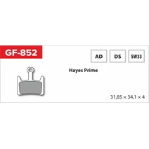 Brake Pads GF 852 SW MTB Hayes (no spring, spring, splitters)