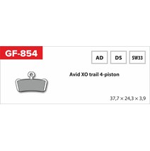 brake pads GF 854 AD MTB AVID (without spring, spring, cotter pins)