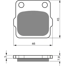 Brake plates Goldfren 007 AD