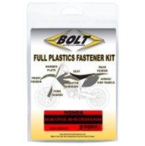 BOLT Full Plastics Fastener kit fits onHonda85-90 CR 125, 85-89 CR 250/CR 500 