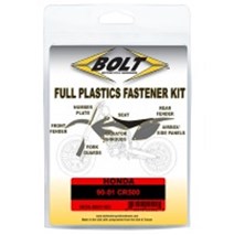 BOLT Full Plastics Fastener Kit Honda  90-01 CR 500