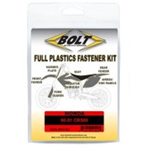 BOLT Full Plastics Fastener kit fits onHonda90-01 CR 500