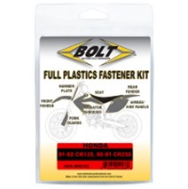 BOLT Full Plastics Fastener kit fits onHonda91-92 CR 125, 90-91 CR 250 