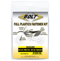 BOLT Full Plastics Fastener Kitfits on Suzuki89-92 RM 125, 89-92 RM 250
