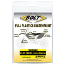 BOLT Full Plastics Fastener kit fits onSuzuki93-95 RM 125, 93-95 RM 250