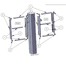 Radiator guard fits onCRF250 14