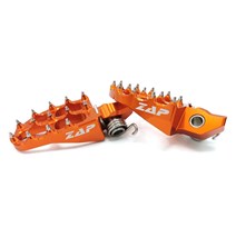 ZAP E-peg fits on foot peg fits on KTM SX(F) 2016-,EXC 2017- HQTC/FC16- ,TE/FE 17- orange