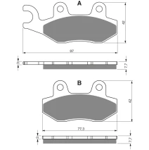 BRAKE PADS GOLDFREN 002 K1