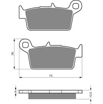 Brake plates Goldfren 003 AD