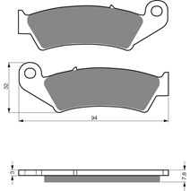 Brake plates Goldfren 004 AD