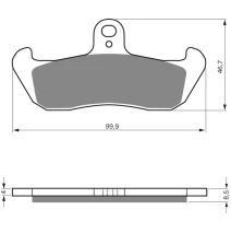 Brake plates Goldfren 006 AD