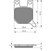 Brake plates Goldfren 008 AD
