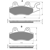 Brake plates Goldfren 009 AD