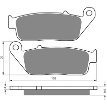 Brake plates Goldfren 014 AD