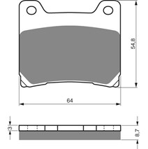 Brake plates Goldfren 015 AD