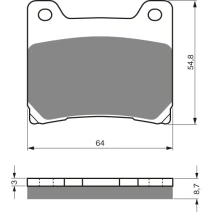 Brake plates Goldfren 015 AD