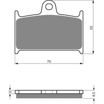 Brake plates Goldfren 017 AD