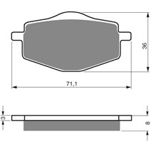 Brake plates Goldfren 018 AD