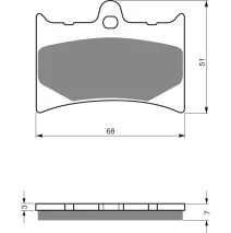 Brake plates Goldfren 019 AD