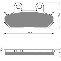 Brake plates Goldfren 024 AD