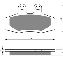 Brake plates Goldfren 026 AD