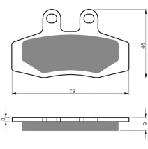 Brake plates Goldfren 026 AD