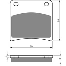 Brake plates Goldfren 027 AD