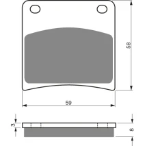 Brake plates Goldfren 027 AD
