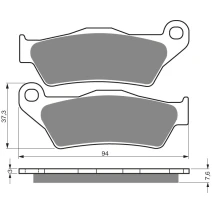 DP Brake Plates as GF 031