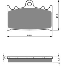 Brake Plates Mino as GF 032