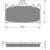 Brake Plates Mino as GF 032