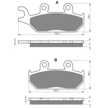 Brake plates Goldfren 033 AD