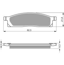 Brake plates Goldfren 034 AD