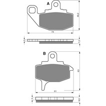 Brake plates Goldfren 035 AD