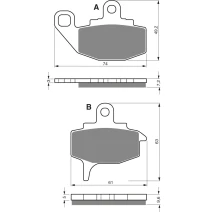 Brake plates Goldfren 035 AD